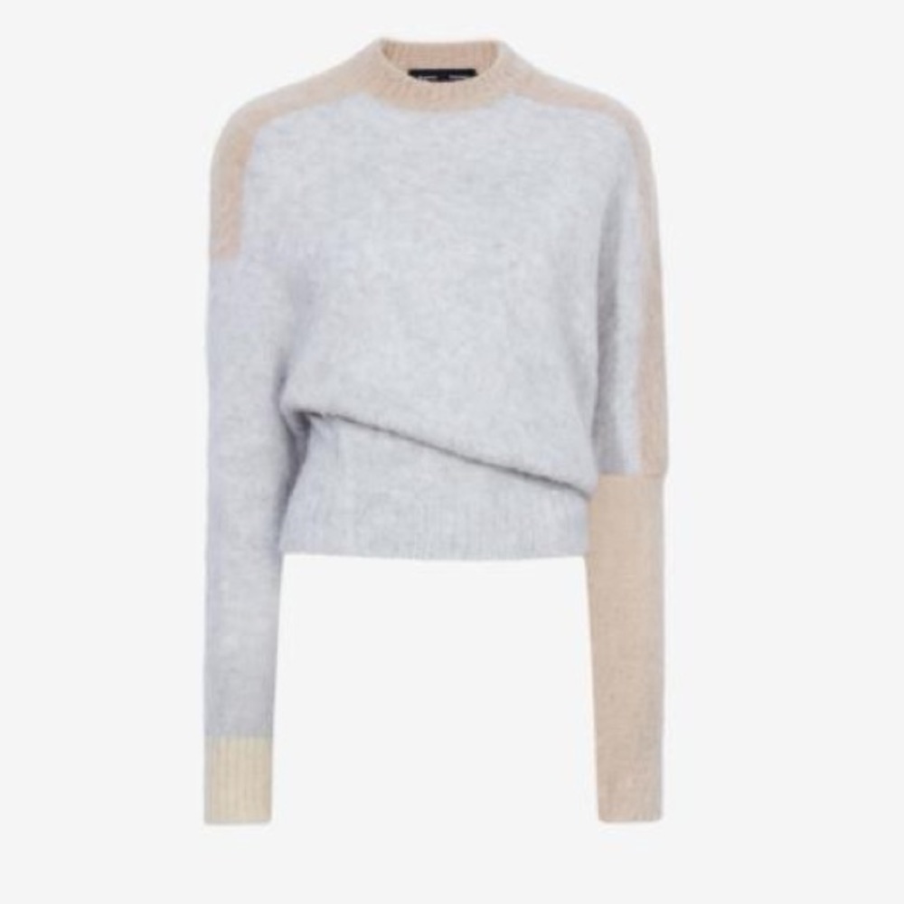 PROENZA SCHOULER NWT Patti Brushed Mohair Silk Slouch Sweater Asymmetrical M - Picture 5 of 11